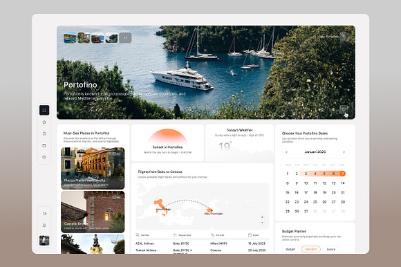 Smart Travel Discovery Dashboard UI preview 2