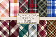 Plaid Asymmetric Design Pattern, an Illustration by DreamPrint404 (Thumbnail 1 of 4)