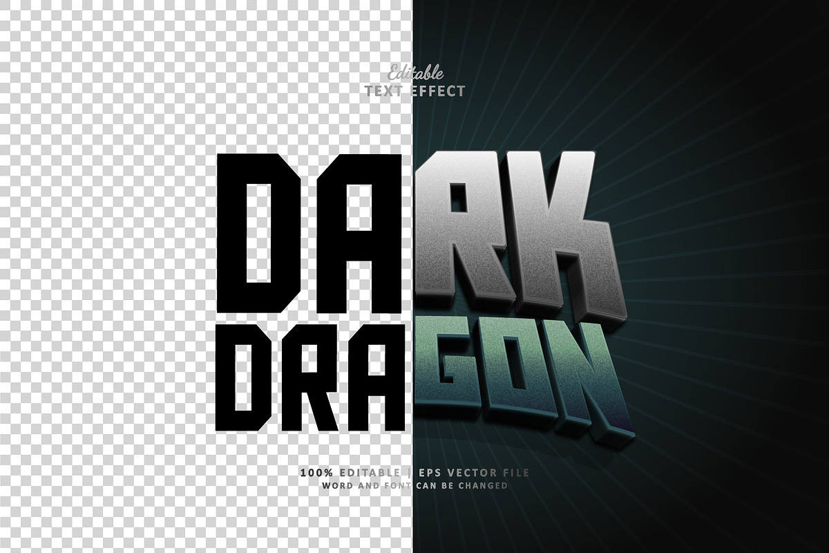 Text Effect Dark Dragon, a Layer Style Add-On by Navy Graphic (Photo 2 of 2)