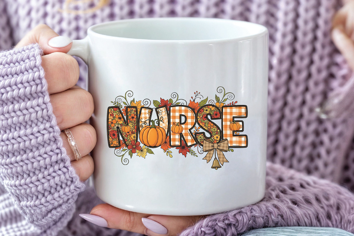 Preppy Nurse Fall PNG, an Illustration by CraftArtStudio (Photo 3 of 4)