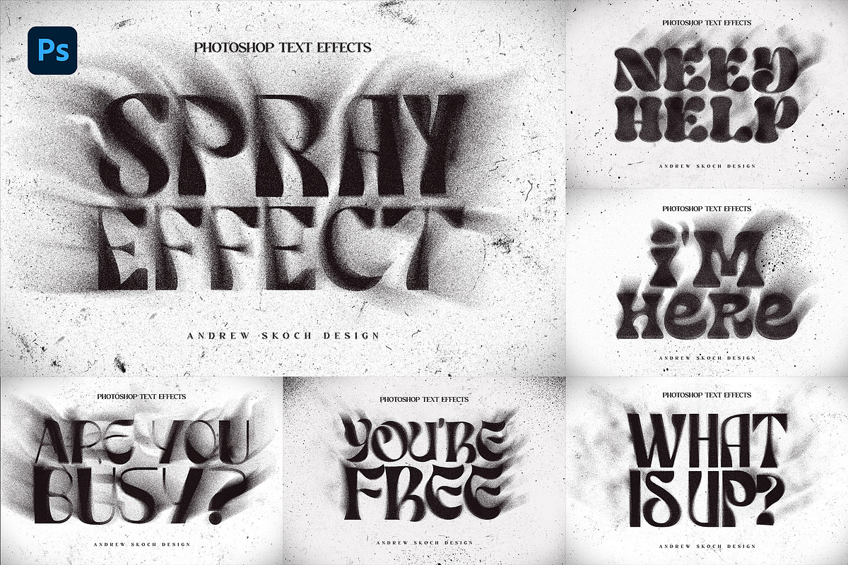 Spray Text Effect, a Layer Style Add-On by Andrew Skoch Design (Photo 9 of 9)