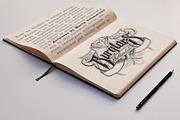 Sketch Book Mockups, a Pens & Pencil Mockup by Andre28 (Thumbnail 5 of 5)