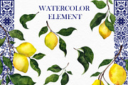 Azulejo. Watercolor Graphic, an Object Illustration by ma_i_vi (Thumbnail 7 of 9)