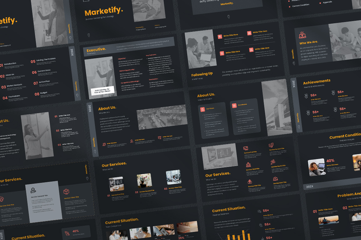 Business Marketing Plan Proposal, a Presentation Template by UX Dummy (Photo 3 of 7)