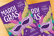 Mardi Gras Party Flyer, a Flyer Template by Gumico Studio. (Thumbnail 3 of 3)