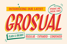 Grosual - Casual Display Font