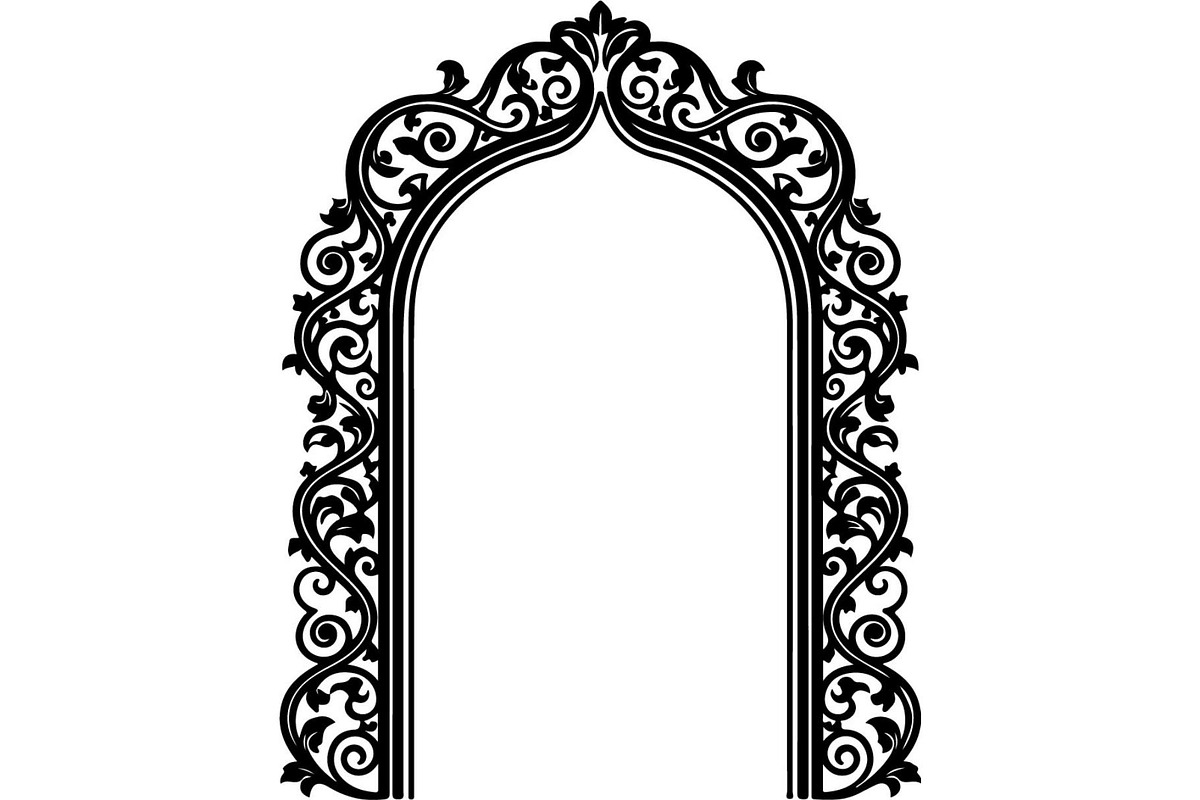 Islamic Arch Ornament Set, an Object Graphic by Creativeshirt (Photo 16 of 18)