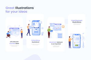 Flat Website Illustrations