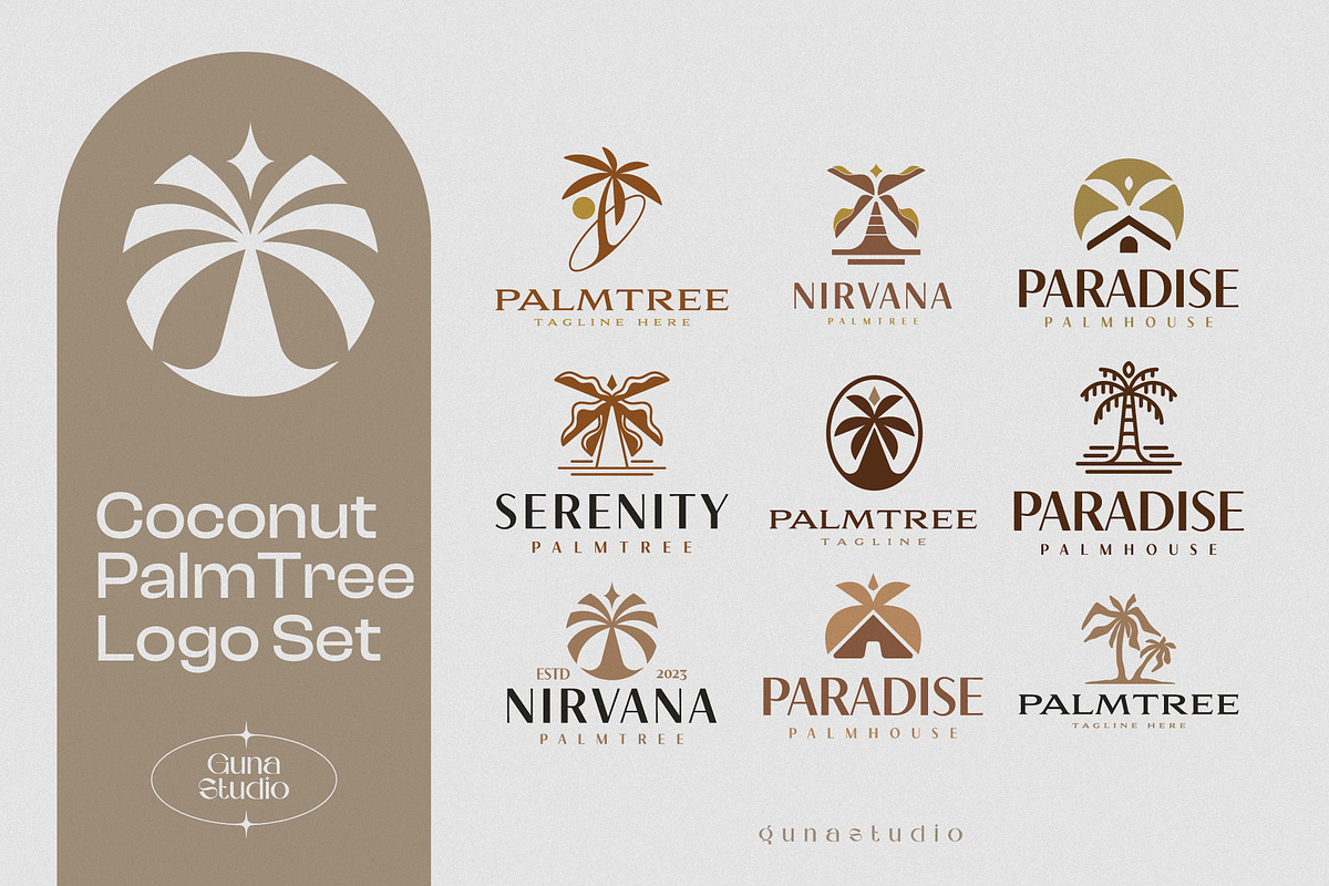 Tropical Summer Logo Collection, a Branding & Logo Template by Guna Studio (Photo 4 of 9)