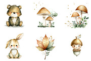 Cute Woodland Animal Clipart, an Illustration by Sublimation Artist (Thumbnail 7 of 7)