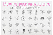 50 State Flowers for Coloring books, a Graphic by Hanatist Studio (Thumbnail 4 of 8)