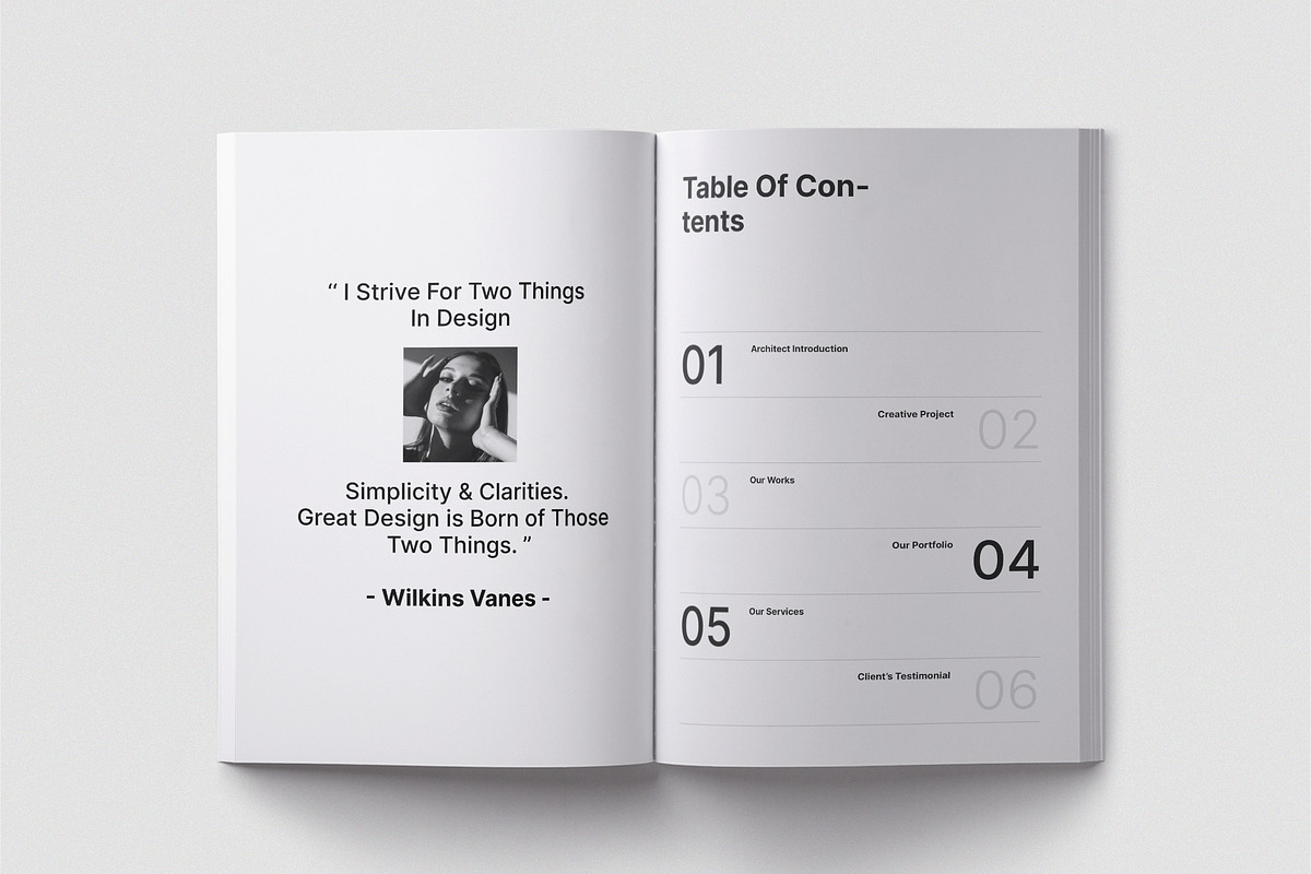 Architecture Brochure Template, a Brochure Template by TemplateFolio-Shop (Photo 4 of 18)