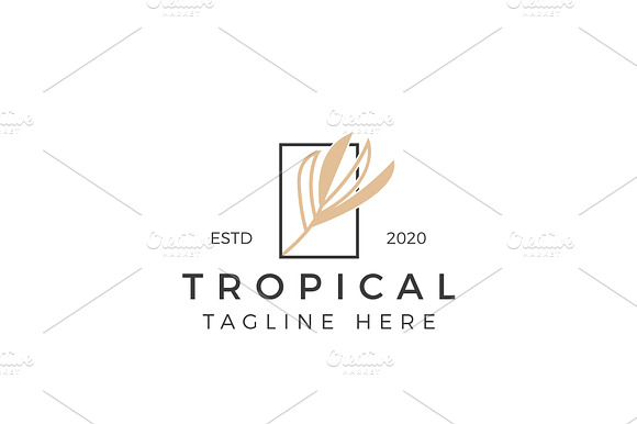 Tropical Resort Logo Design preview 3