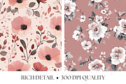 Dusty Rose Seamless Patterns, a Pattern Graphic by Artful Assets Boutique (Thumbnail 3 of 4)
