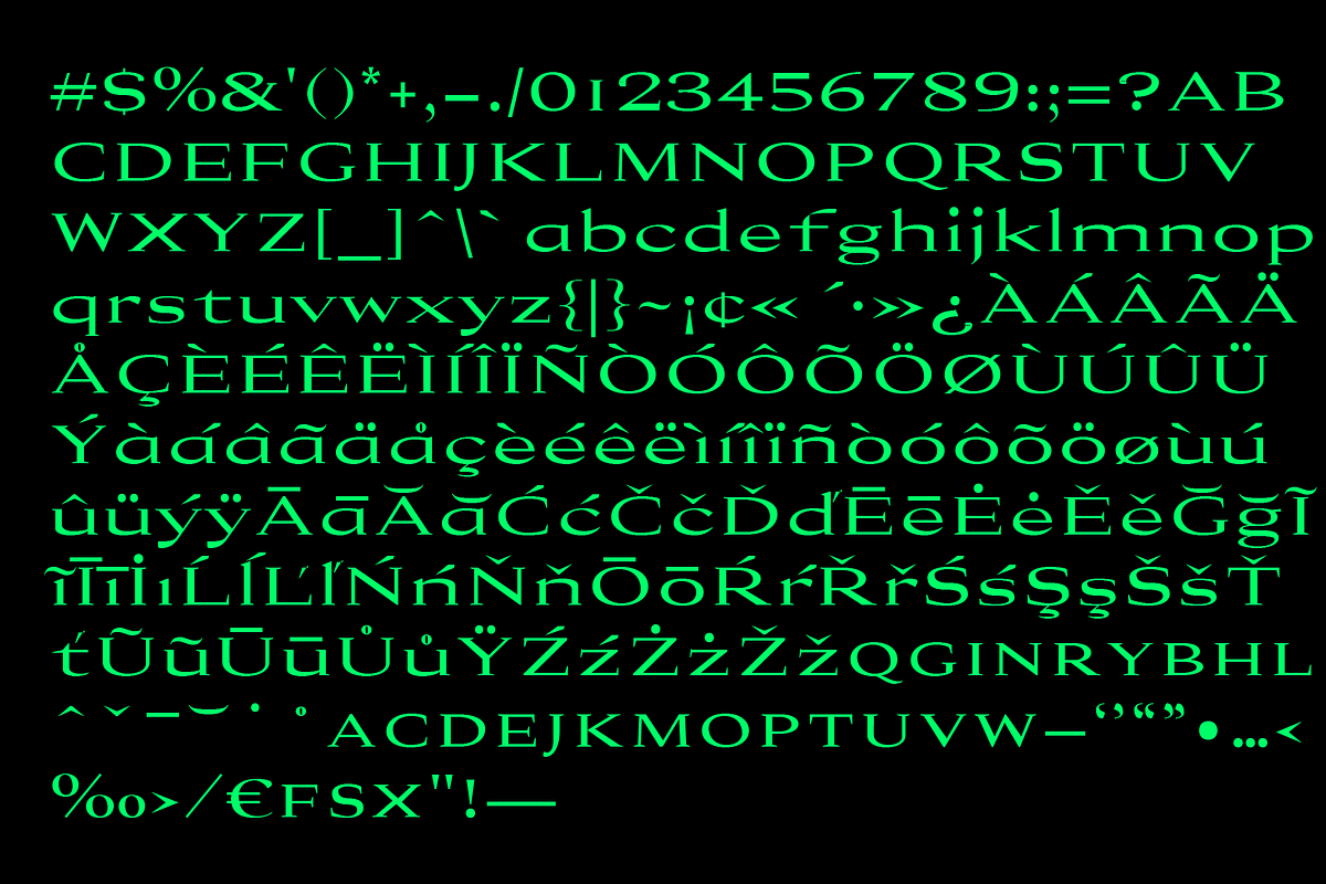 Deméter Font preview 3