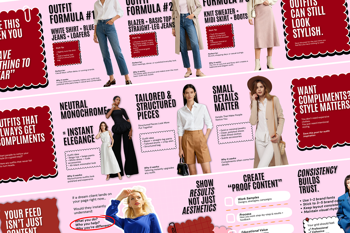 15 Fashion Instagram Carousel Design, a Social Media Template by thecyella.co (Photo 2 of 5)
