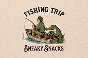 Fishing trip, Sneaky snack, a Person Illustration by Vectorlina (Thumbnail 1 of 4)