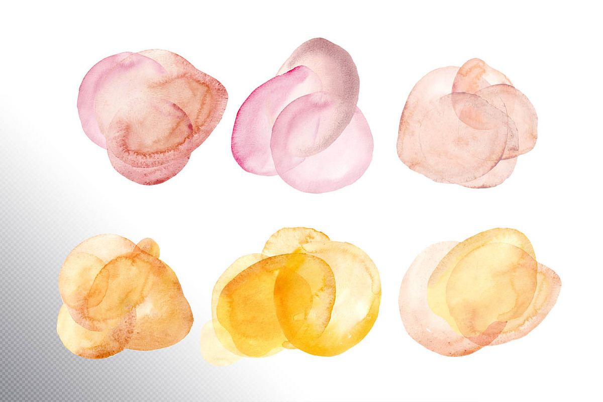 Watercolor blobs, a Texture Illustration by Daria Ustiugova (Photo 5 of 9)