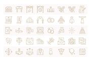 240 Wedding Icons, an Outline Icon by Berkah Studio (Thumbnail 6 of 6)