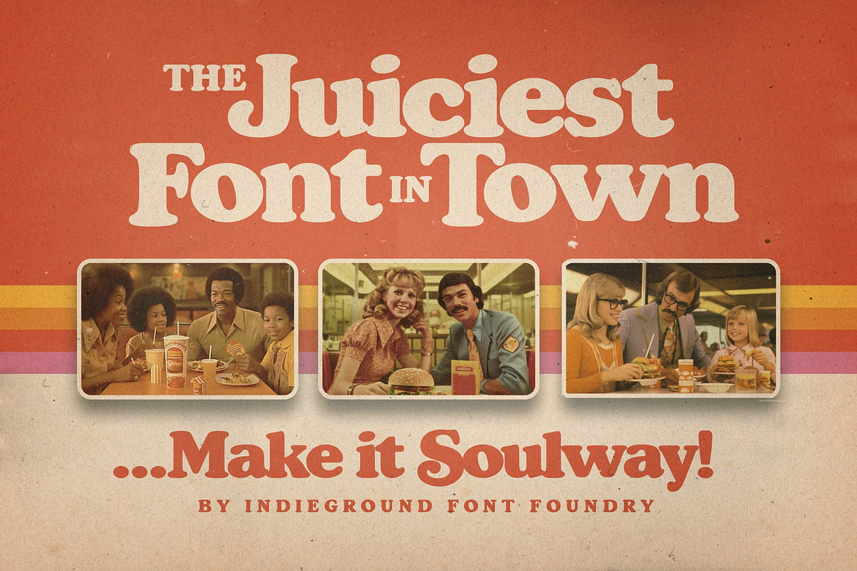 Soulway Font, a Serif Font by Indieground Design Inc. (Photo 4 of 10)