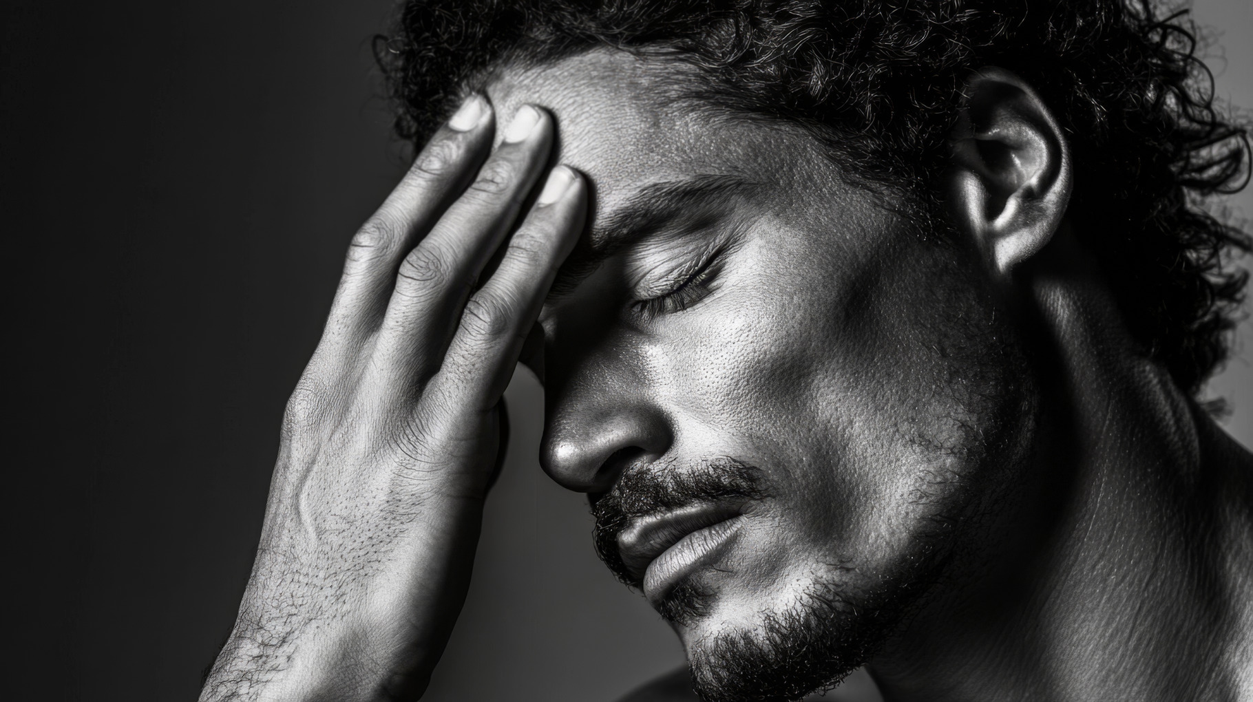 Portraits of Men Experiencing Stress and Emotional Struggle, an ...