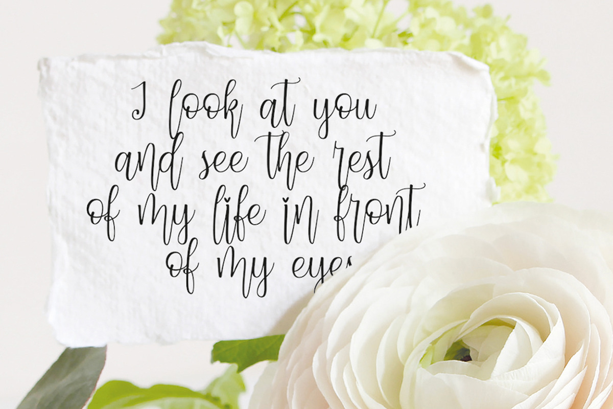Dynamic Love | Calligraphy Script preview 2