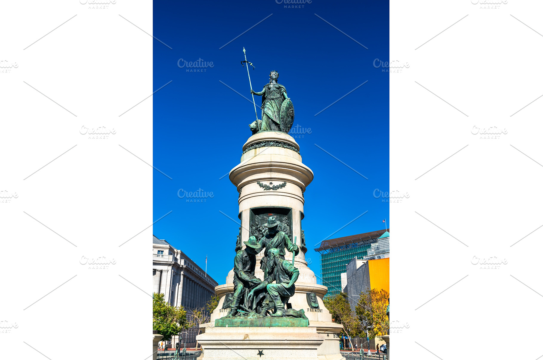 Pioneer Monument in San Francisco, an Architecture Photo by Leonid Andronov