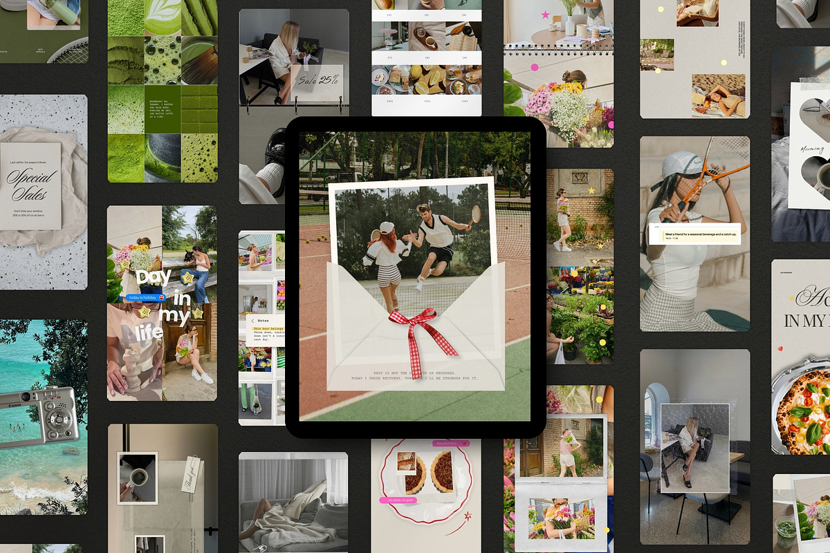 Aesthetic Paper Social Media Kit, a Social Media Template by Pani Temp. (Photo 2 of 14)