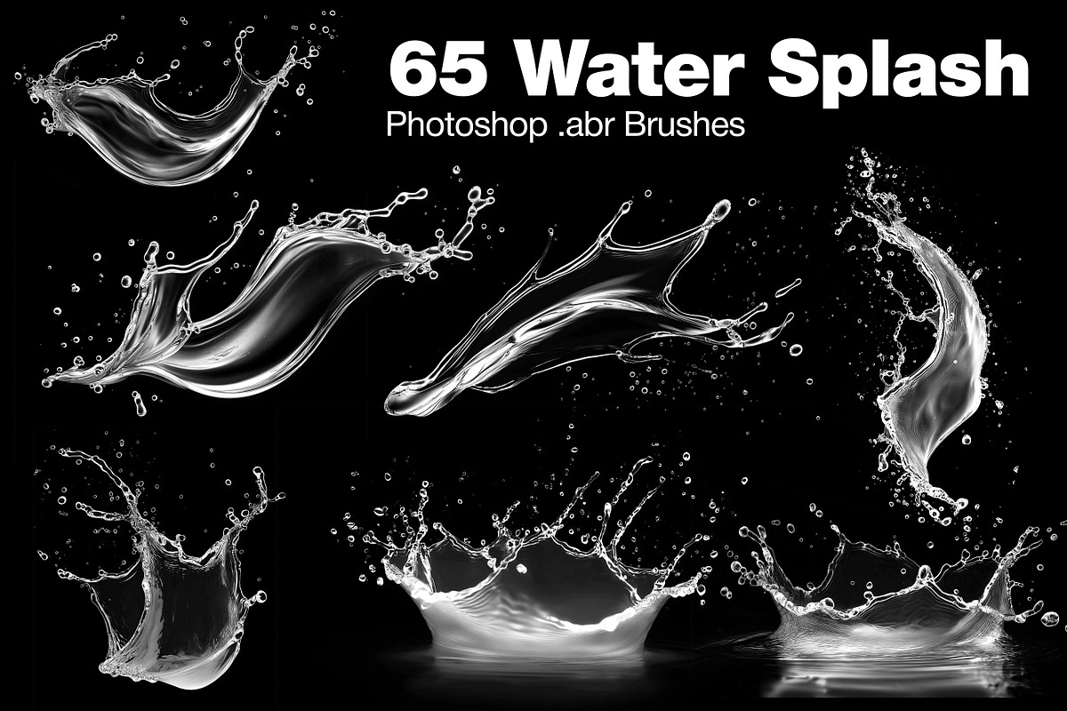Water Splash PS Brush v2, a Brush Add-On by INTENTFX (Photo 1 of 9)