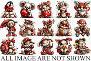Whimsical Easter Animals Clipart PNG, an Illustration by Canvas Craft (Thumbnail 3 of 7)