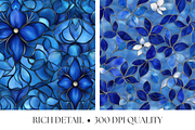 Royal Blue Stained Glass Textures, a Texture Graphic by Artful Assets Boutique (Thumbnail 3 of 4)