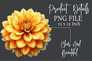 Dahlia Flower Watercolor Cliparts, an Illustration by Rose Art (Thumbnail 7 of 7)