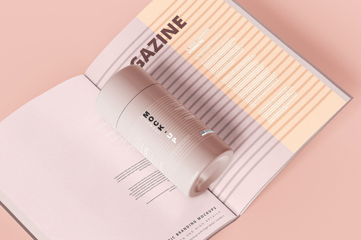 250+ Cosmetic Branding Mockup Bundle, a Cups & Container Mockup by pmvch (Photo 193 of 273)