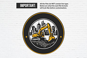 Premade Excavator Logo Template, a Transportation Illustration by Guavanaboy (Thumbnail 2 of 3)