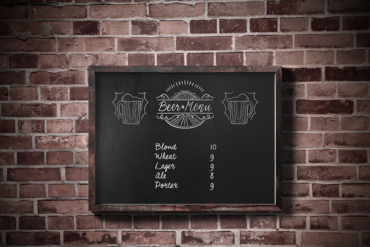 Chalkboard Mockup, a Product Mockup by professorinc (Photo 4 of 4)