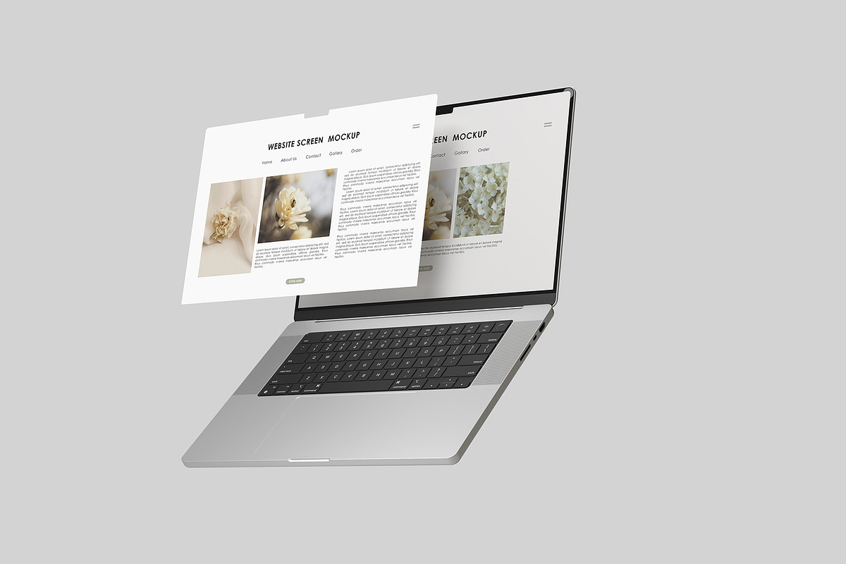 Laptop Screen Mockup, a Mac Mockup by Graphicbars (Photo 5 of 11)