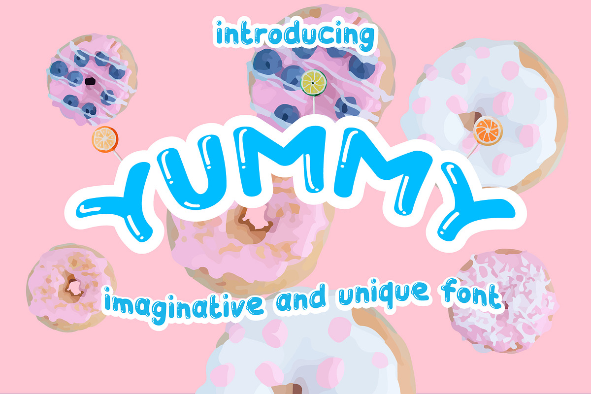 Yummy - Handwritten Font, a Script Font by Artnivora.Std (Photo 1 of 4)