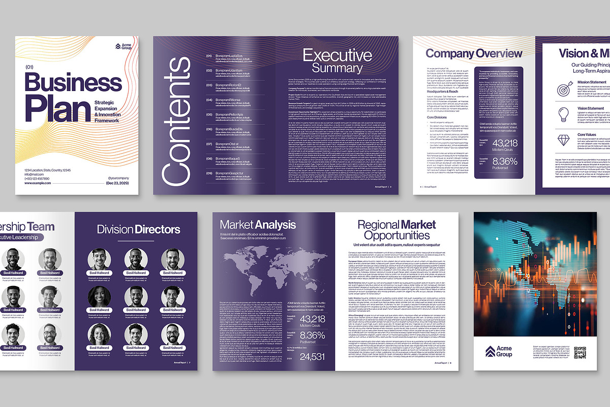 Business Plan Template, a Brochure Template by BrandPacks (Photo 2 of 6)