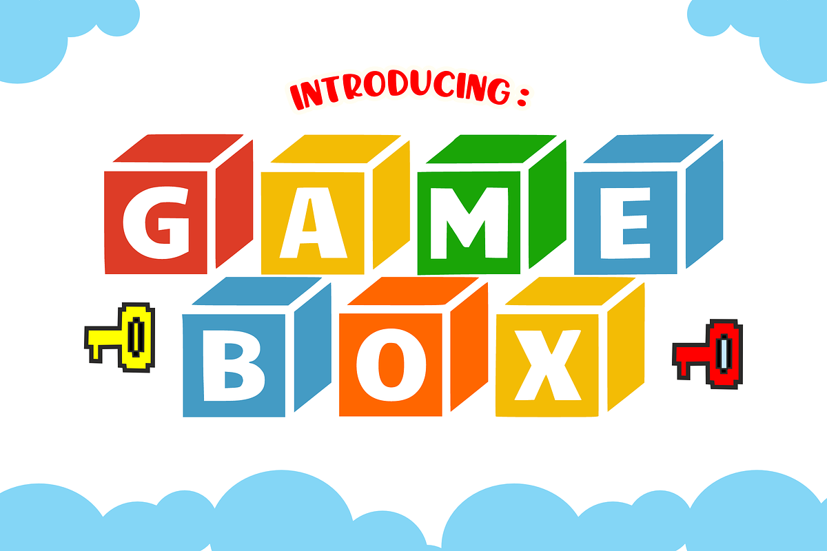 Game Box - Logo Font Types, a Font by KiddoGlyphs Studio (Photo 1 of 3)