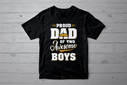 Father of Boys T shirt Design, a Graphic by Vector Portal (Thumbnail 3 of 5)