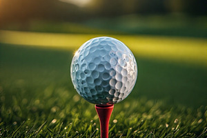 Golf ball stock image