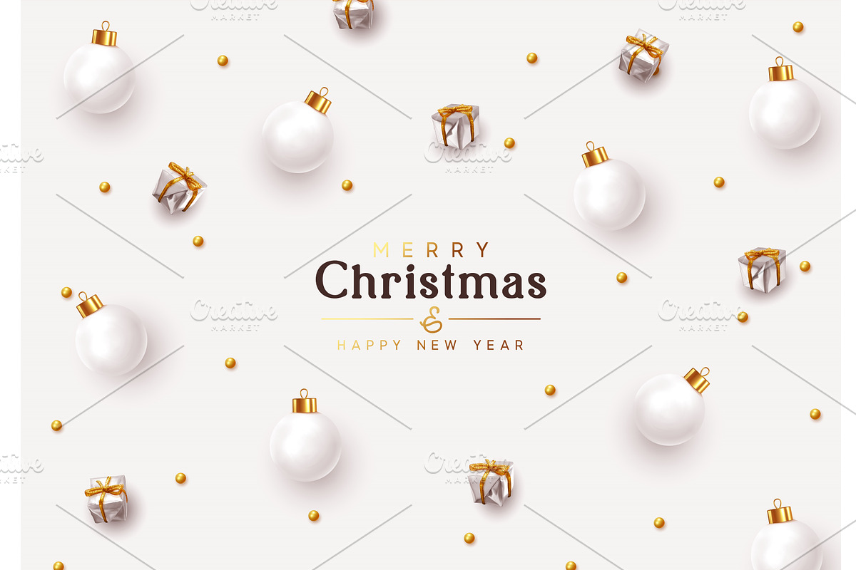 Christmas and New Year Holiday, a Seasonal Illustration by Modern vector