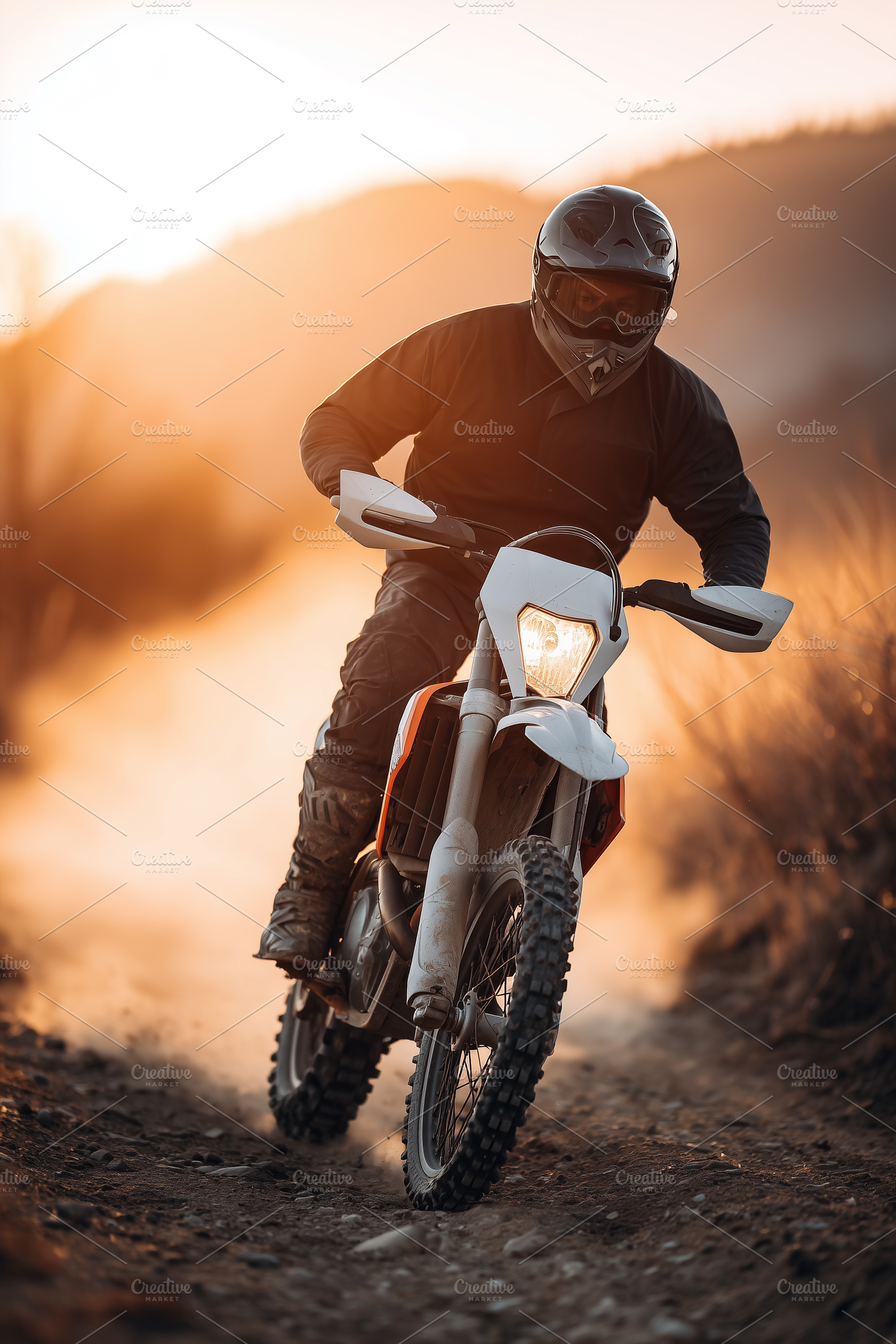 Motorcyclist riding a dirt bike, a Sports & Recreation Photo by MistyDay