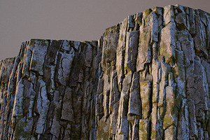 Mossy Rock Face Tileable Texture Set