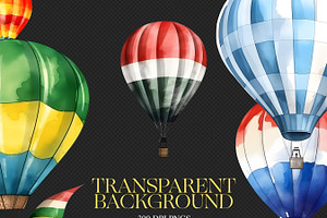 Hot Air Balloons Clipart