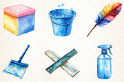 Cleaning Supplies Clipart Bundle, an Illustration by DreamCafeArt (Thumbnail 4 of 4)