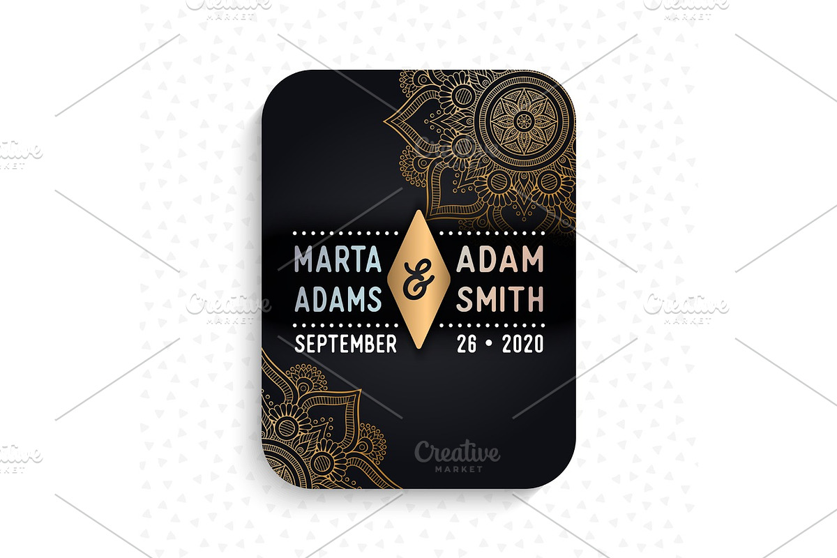 Luxury wedding card invitation, an Invitation Template by Tori Shen