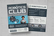 Robotics Club Flyer Template, a Flyer Template by BrandPacks (Thumbnail 1 of 5)