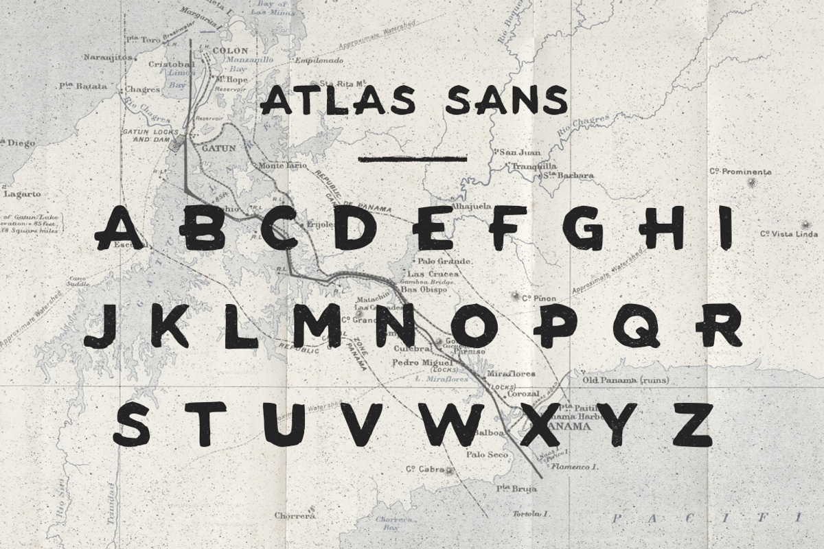 Atlas - Sans and Slab, a Sans Serif Font by Woodcrest Design Co. (Photo 3 of 5)