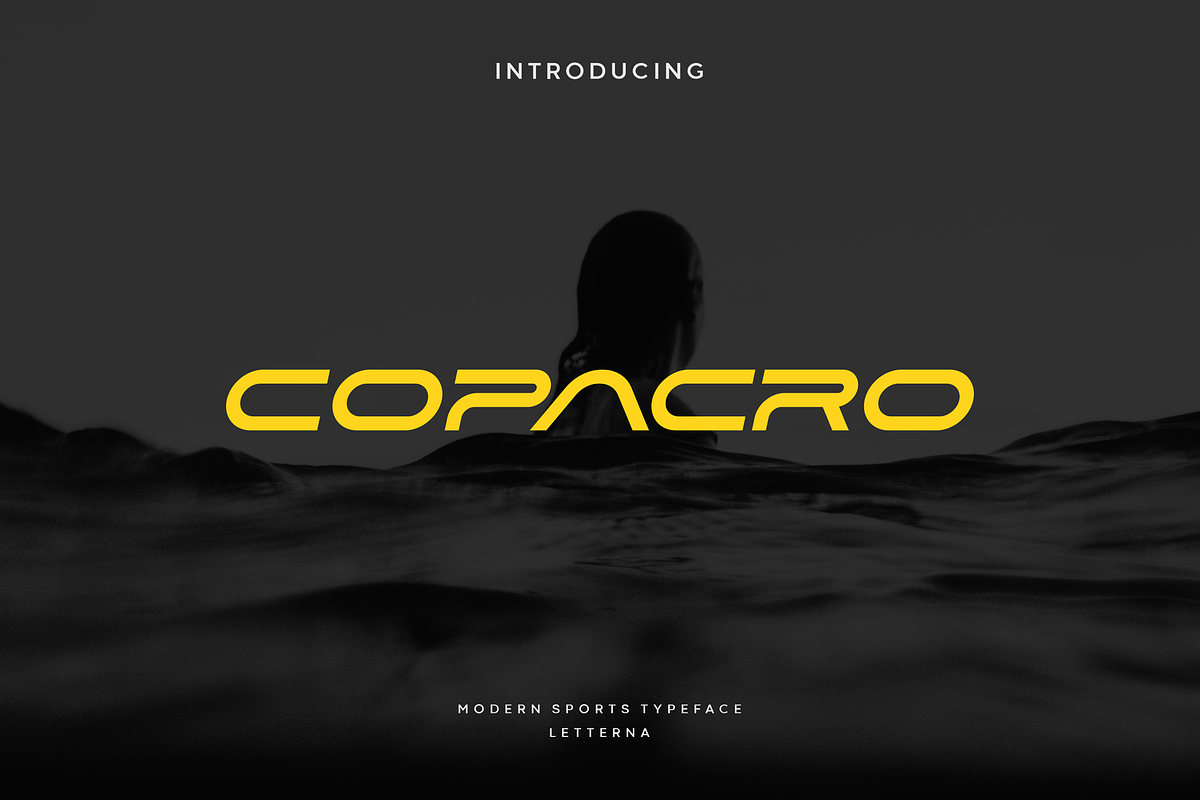 Copacro - Modern Sports Typeface, a Sans Serif Font by Letterna (Photo 1 of 4)